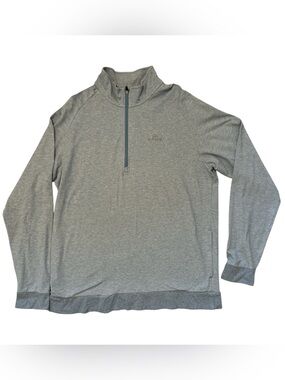TravisMathew Men’s XL Gray Quarter Zip Pullover Sweatshirt Golf Lightweight